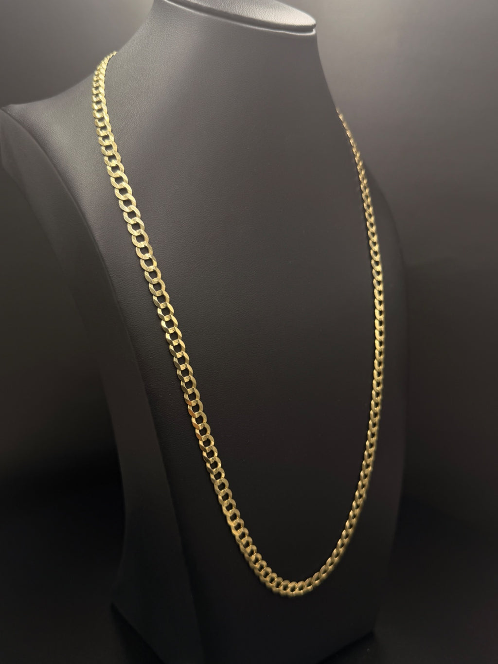 14K Gold Curb Chain 24in Pre-Owned for Sale