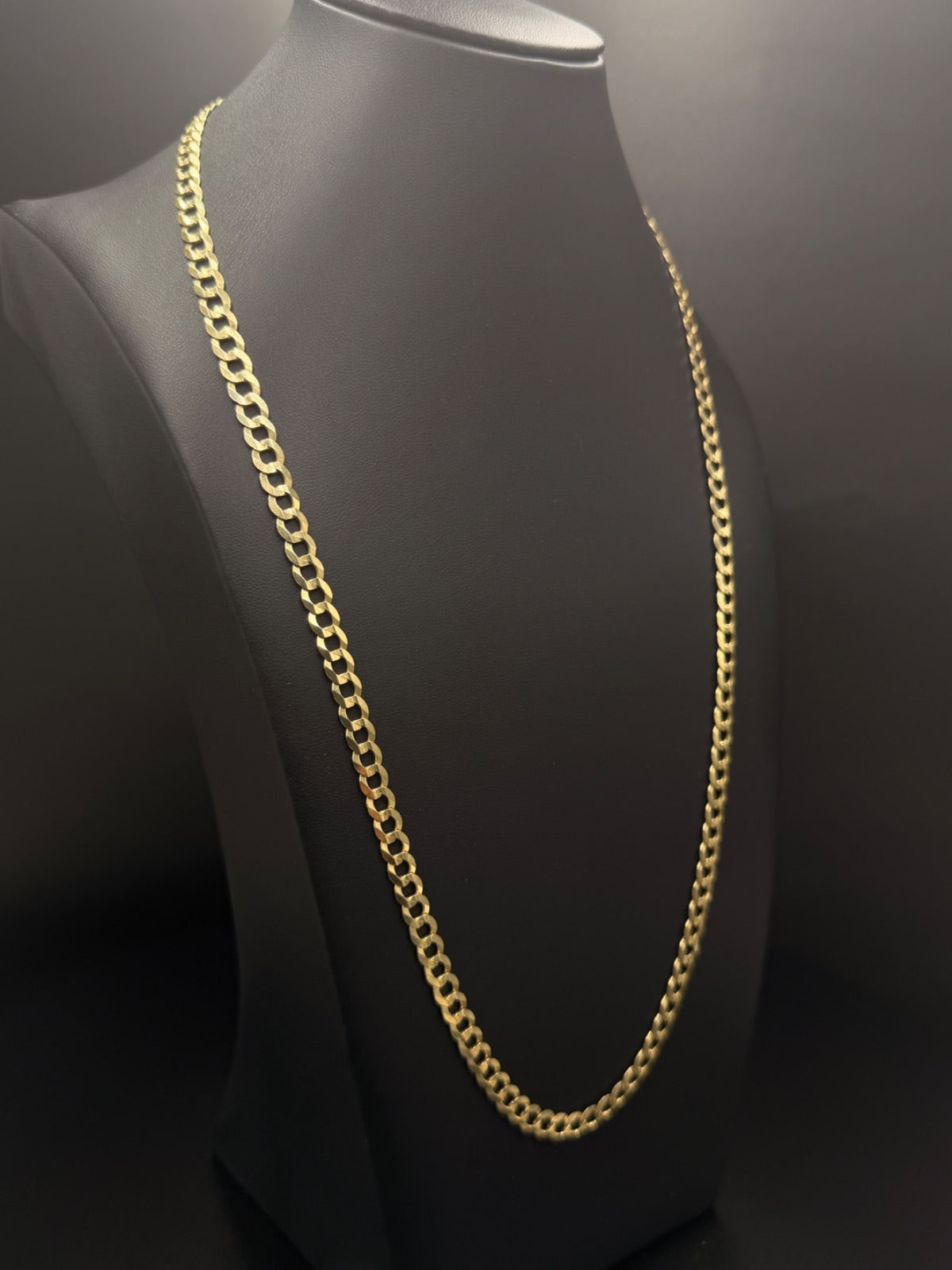 14K Gold Curb Chain 24in Pre-Owned for Sale