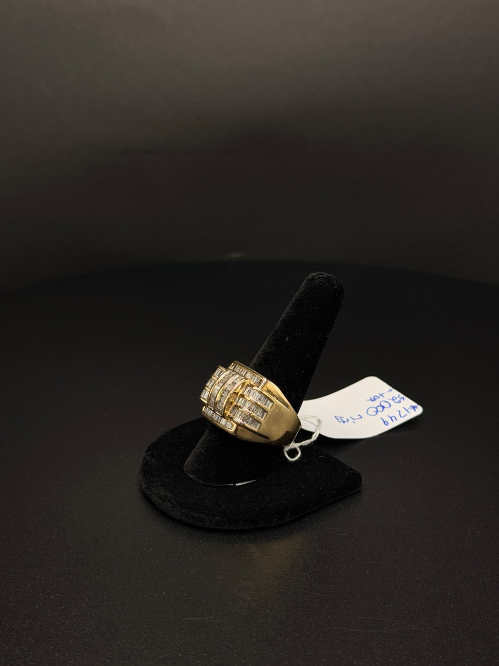 14K Gold Diamond Ring Size 11 18.2g