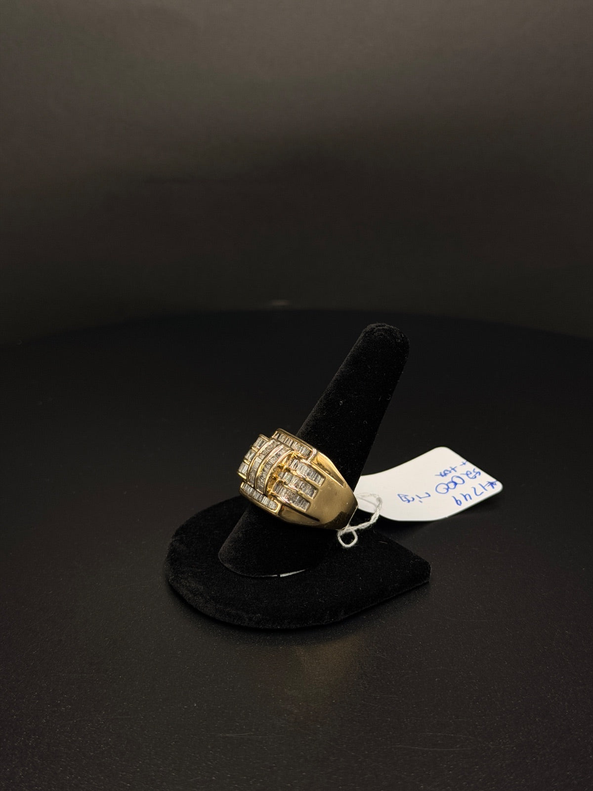 14K Gold Diamond Ring Size 11 18.2g