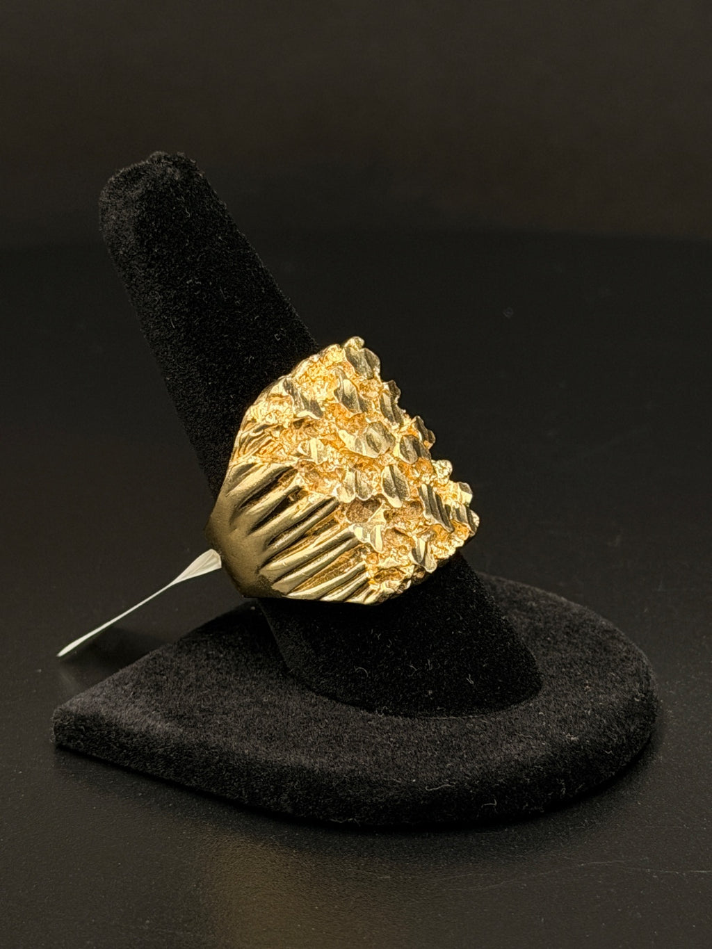 14K Gold Nugget Ring Size 9 - 21.8g