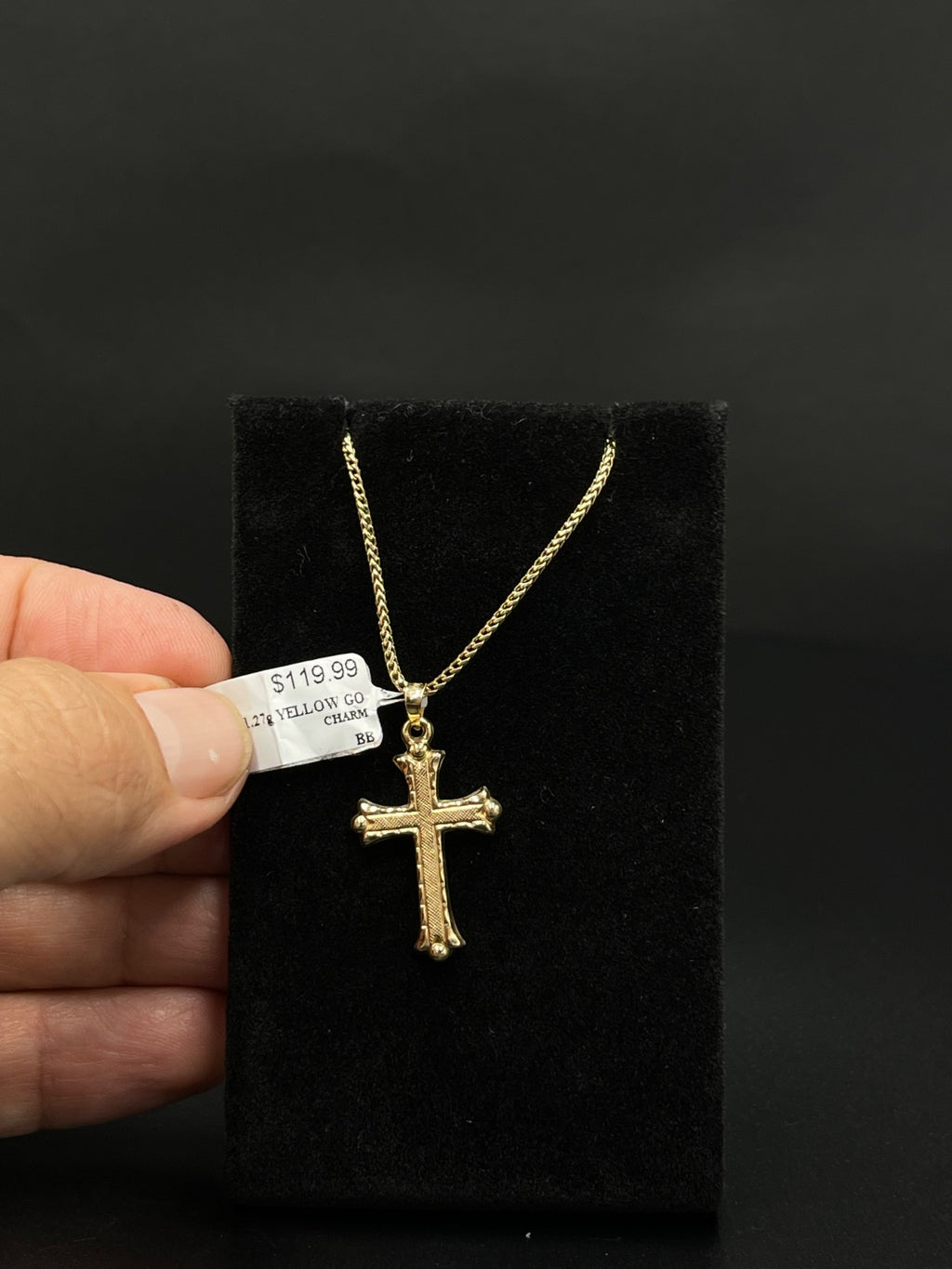 14K Gold Cross Pendant Necklace – 1.27g | DD Pawn Loans