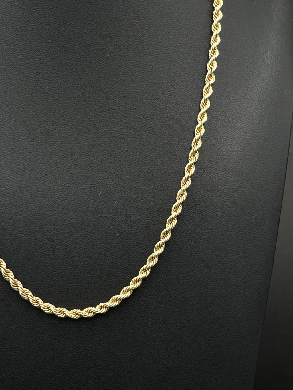 14K Gold Rope Chain – 15.1g, 18 in, 3mm | DD Pawn Loans