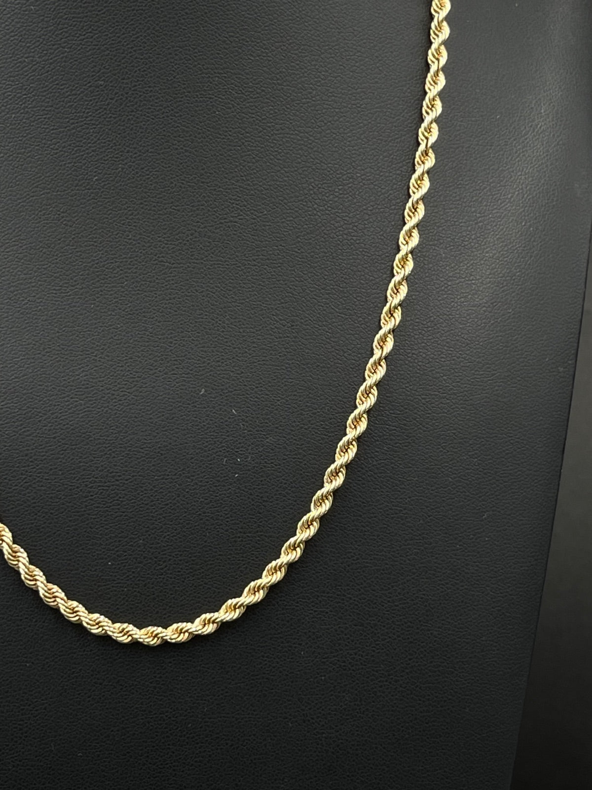 14K Gold Rope Chain – 15.1g, 18 in, 3mm | DD Pawn Loans
