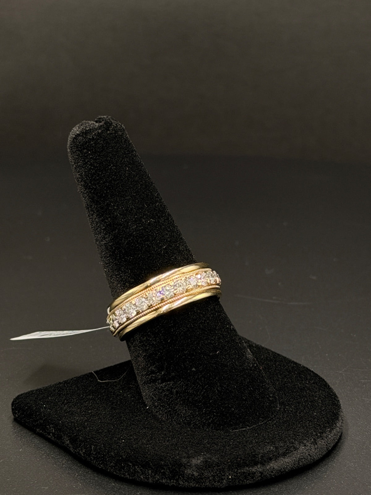 14K Gold Diamond Ring Size 8.5