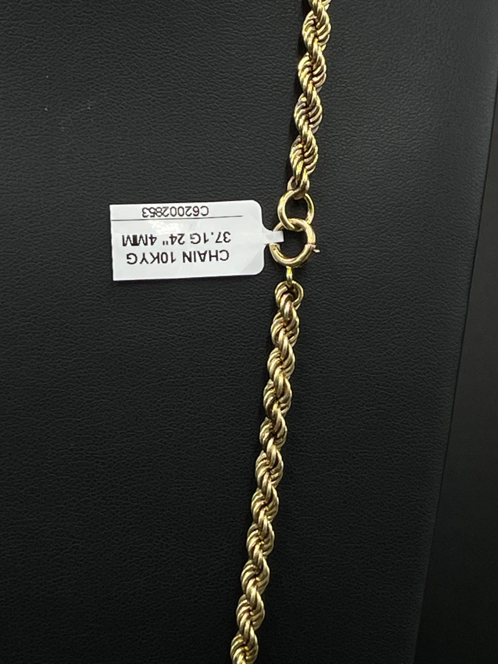 10K Gold rope Chain 
4mm
24 in