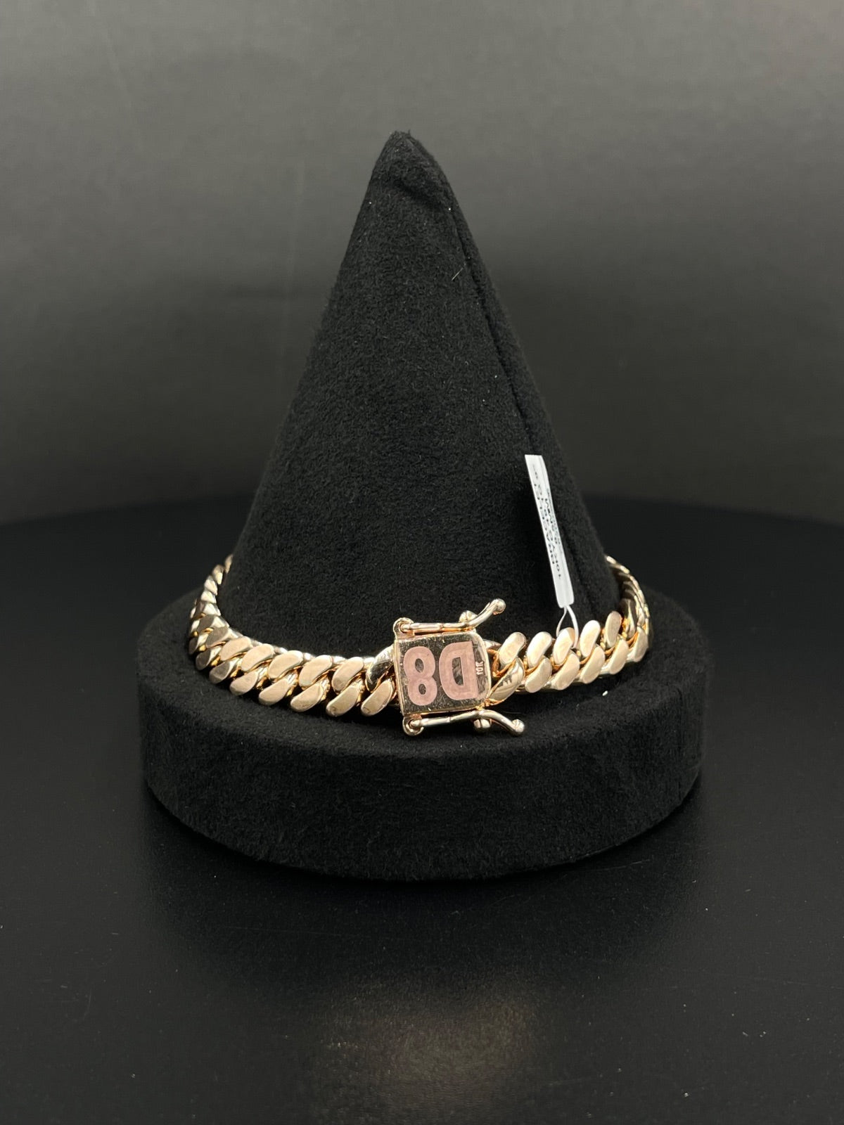 10K Rose Gold Cuban Bracelet 
8.5mm
9 in