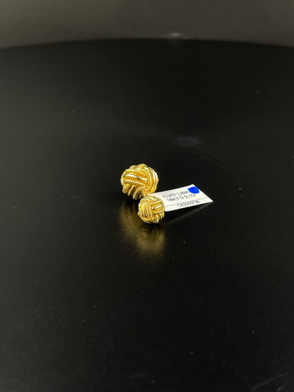 18K Gold Knot Cufflinks 9.1g