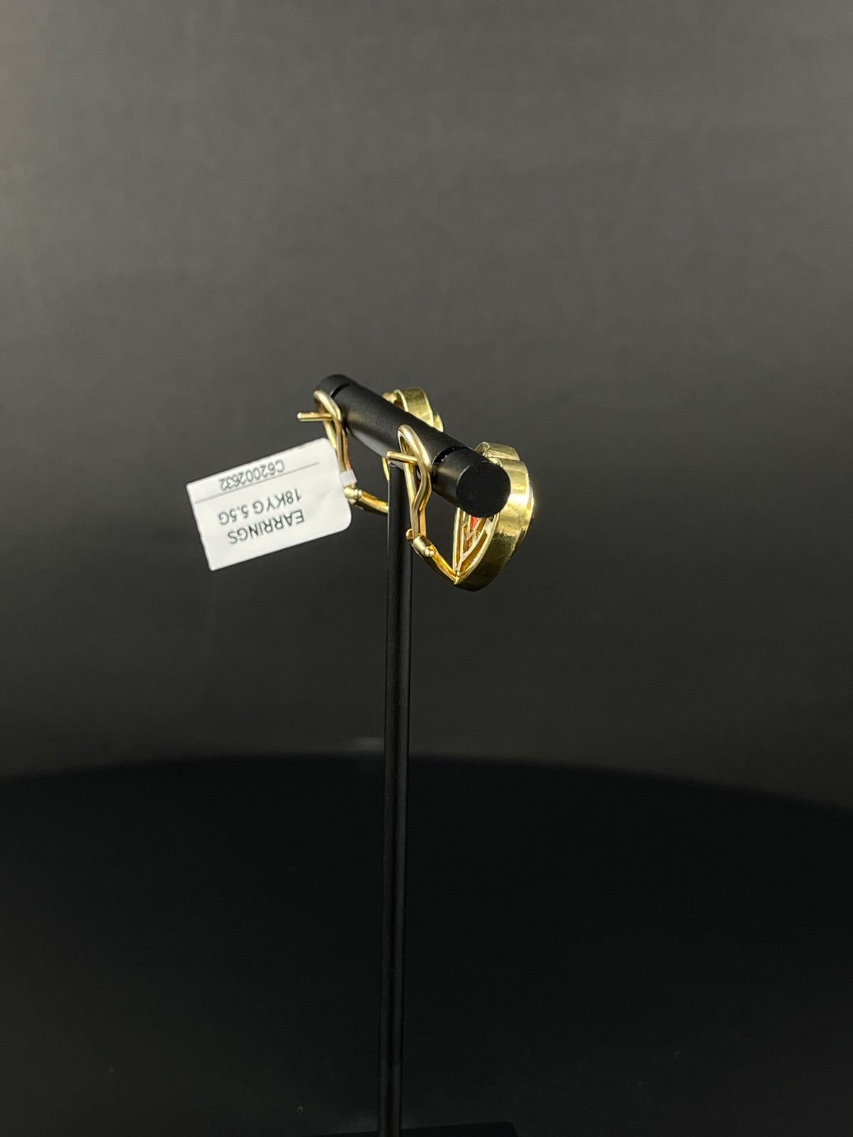 18K Gold Earring  with Diamond 
16.3mm