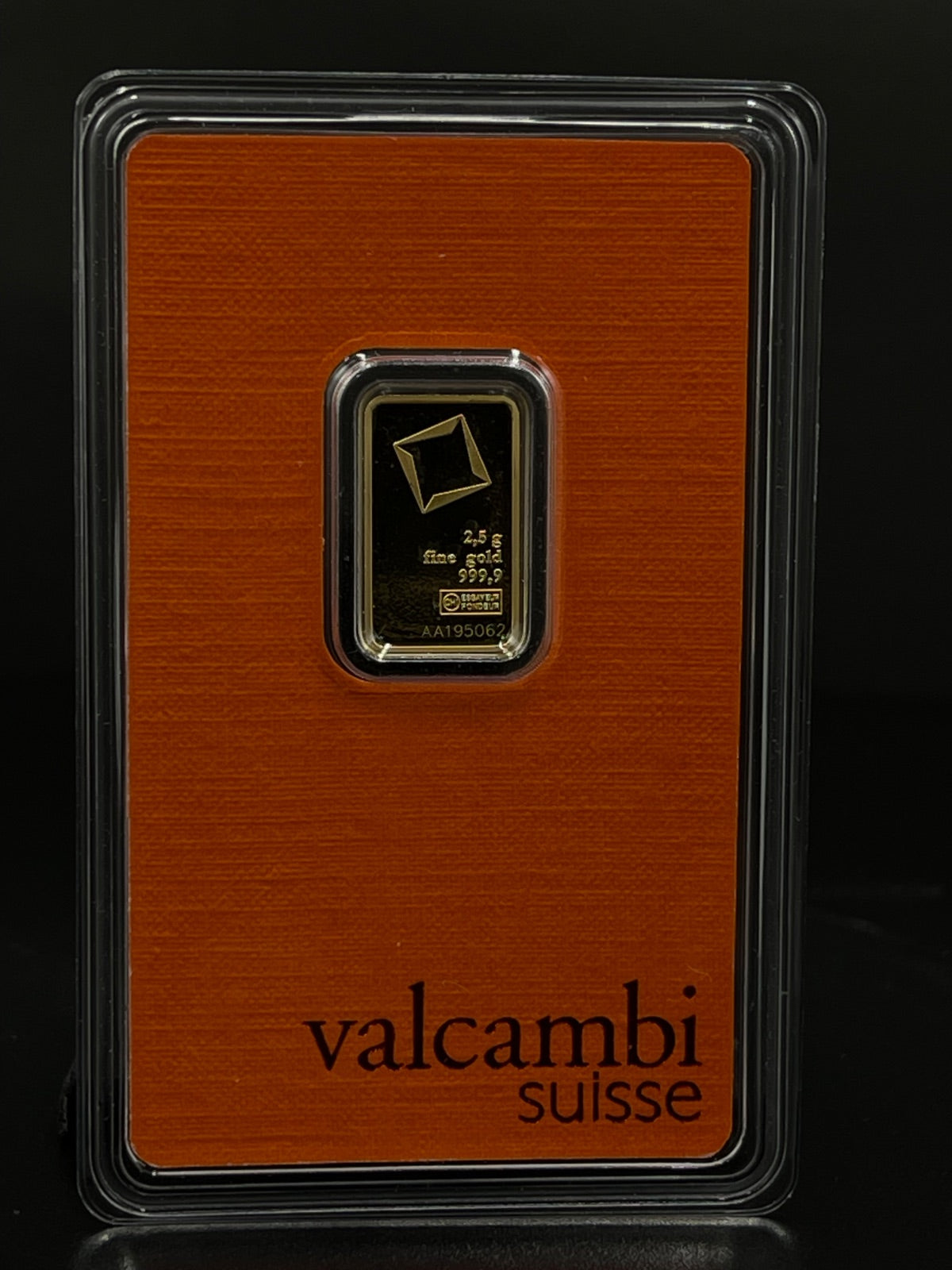 Valcambi Suisse 2.5g Gold Bar 999.9 Fine — Sealed Assay Card — photo 4