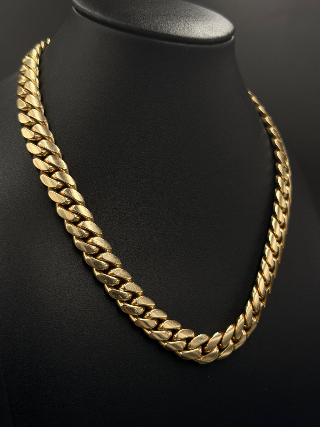14K Gold Cuban Link Chain 16 in, 128g