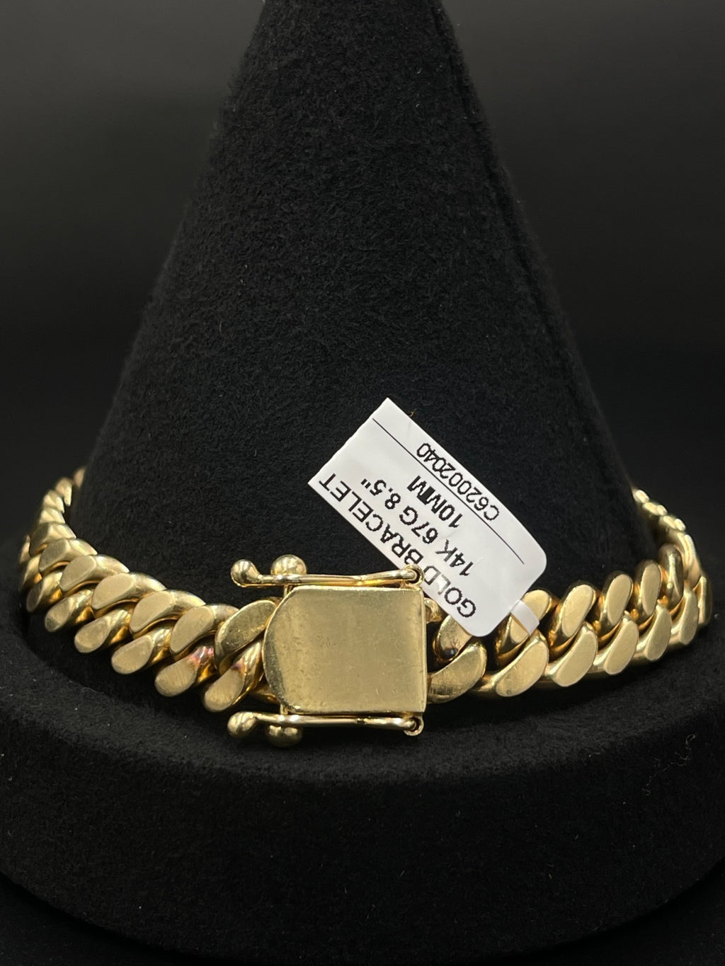 14K Gold Curb Link Bracelet 8.5in 10mm 67g — photo 4