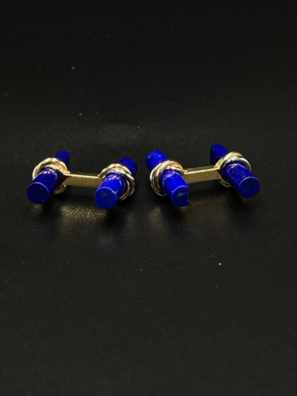 14K Gold Lapis Lazuli Cufflinks – 10.5g | DD Pawn Loans