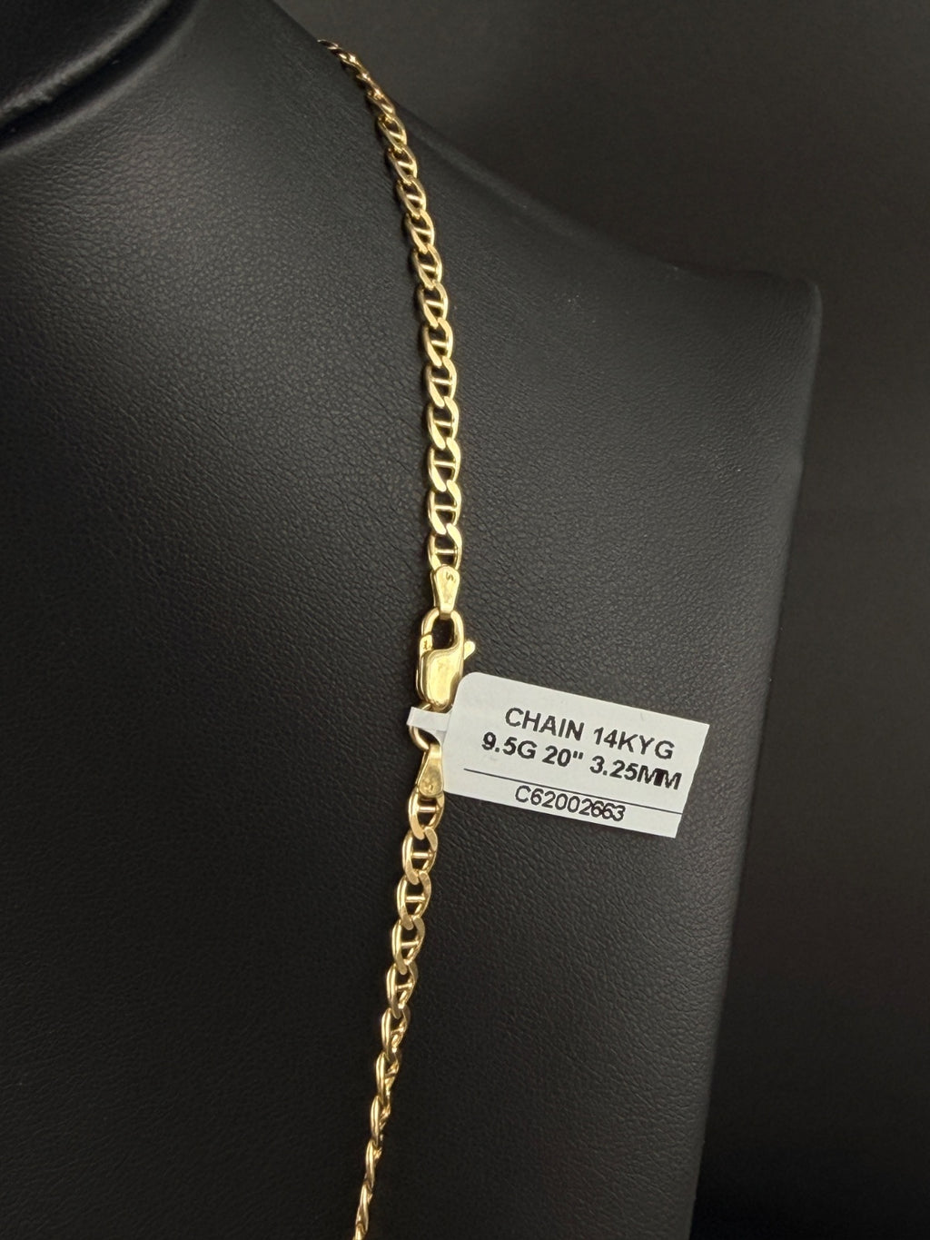 14K Gold Curb Chain Necklace 20in 9.5g