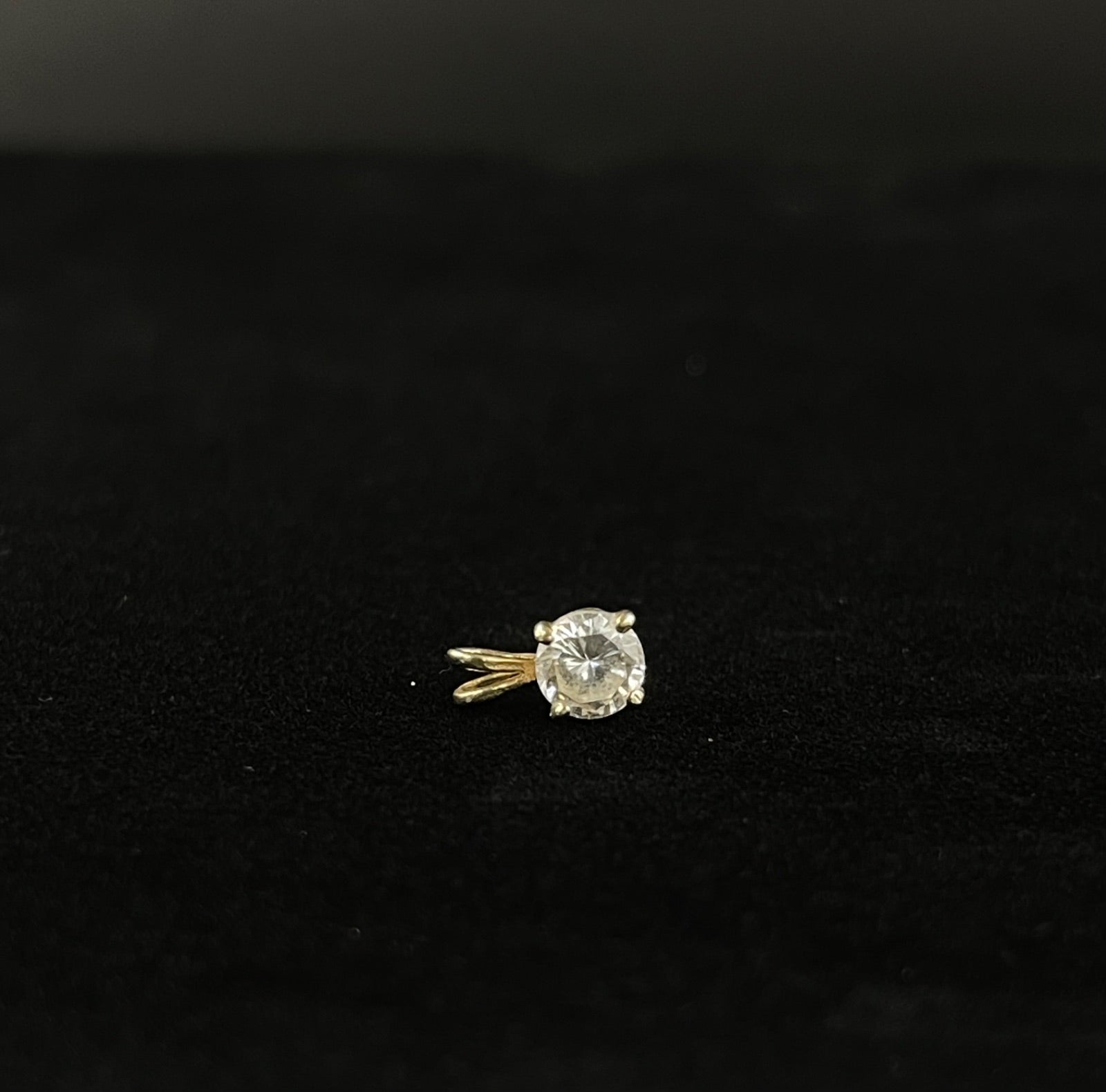 14K Gold Diamond Pendant 5.10mm