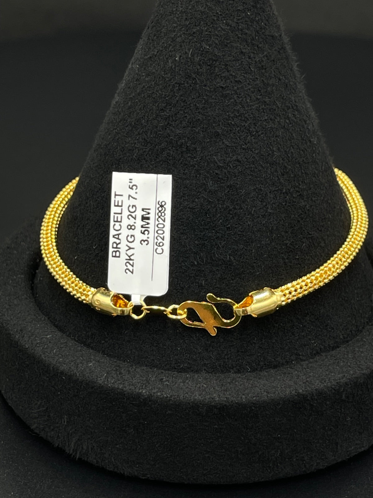 22K Gold Bracelet – 8.2g, 7.5in, 3.5mm | DD Pawn Loans