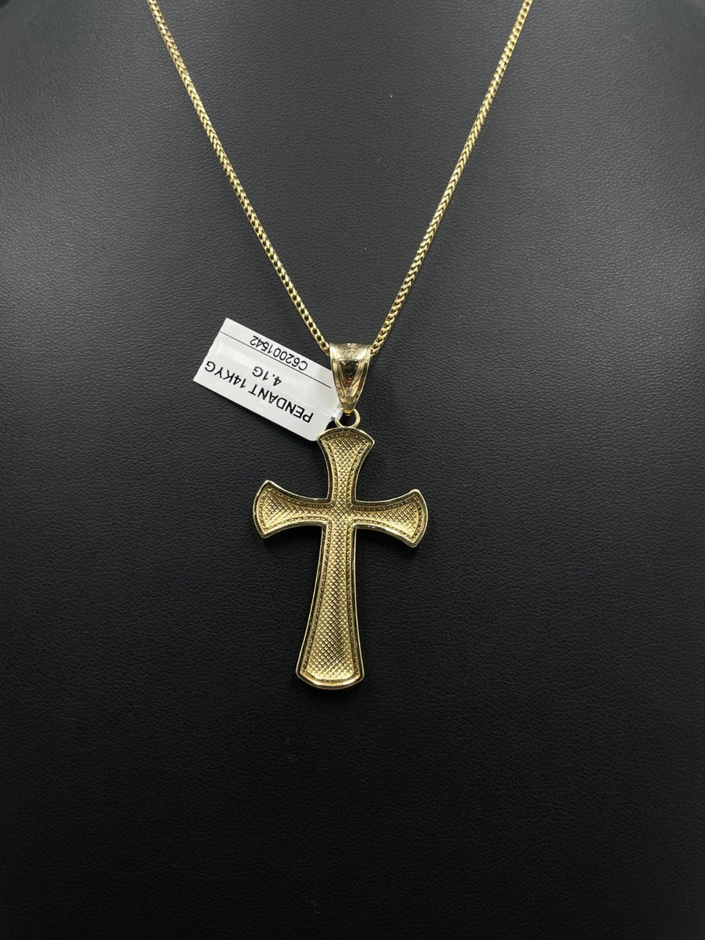 14K Yellow Gold Cross Pendant 4.1 Grams