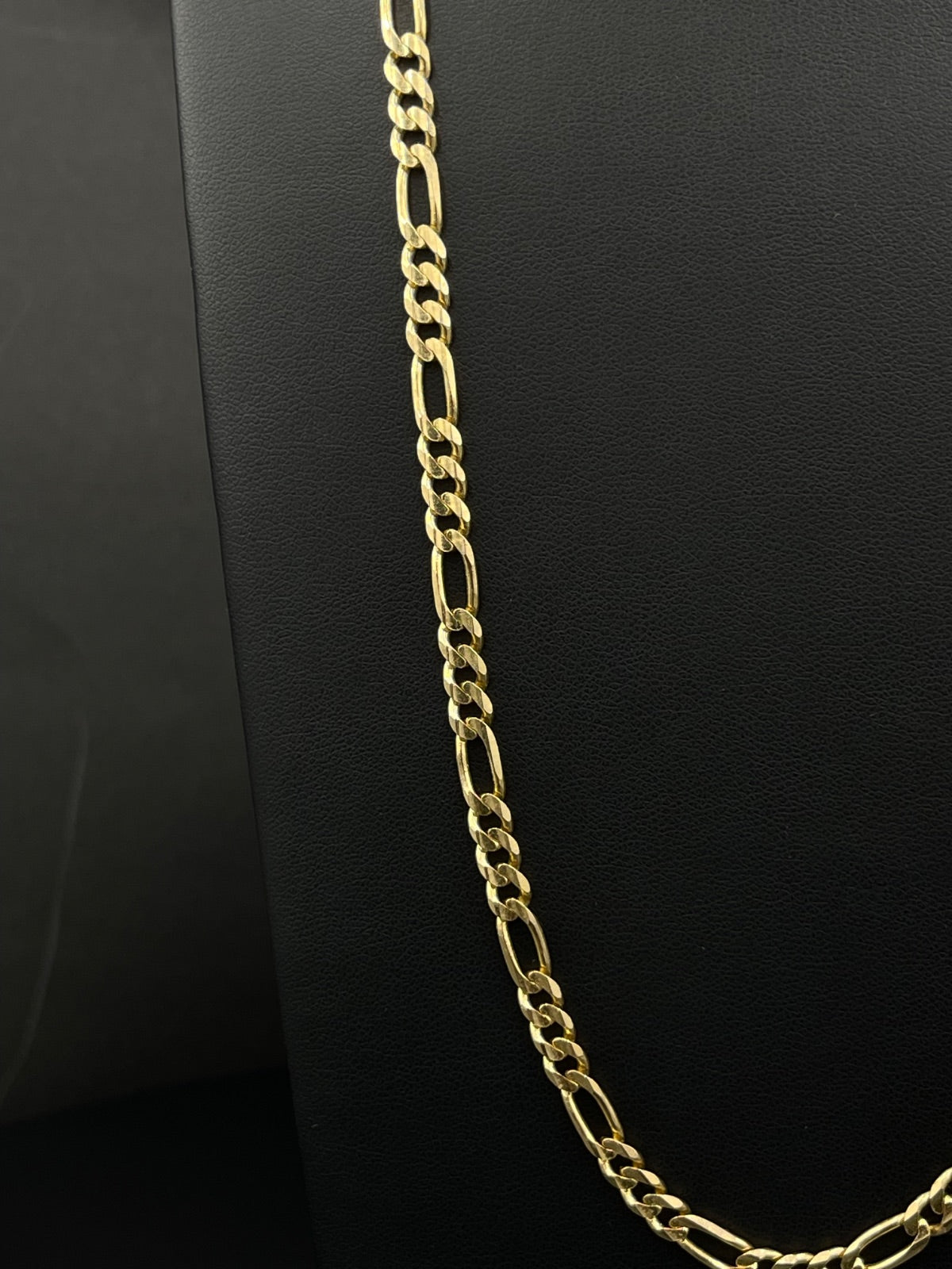 14K Gold Figaro Chain Necklace 23 in 4.5mm