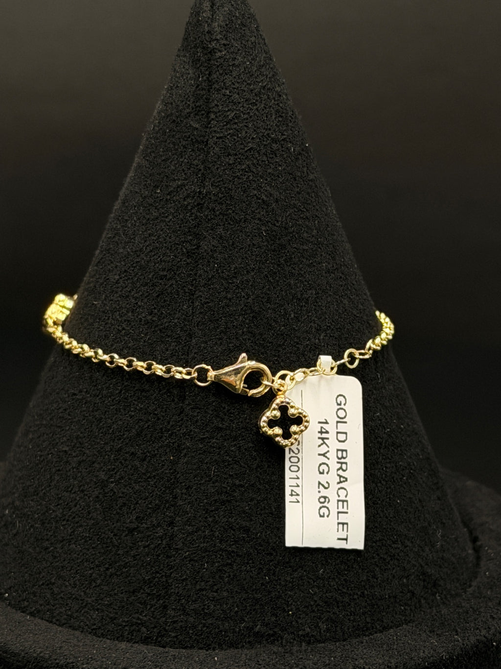 14K Gold Bracelet 2.6g Small