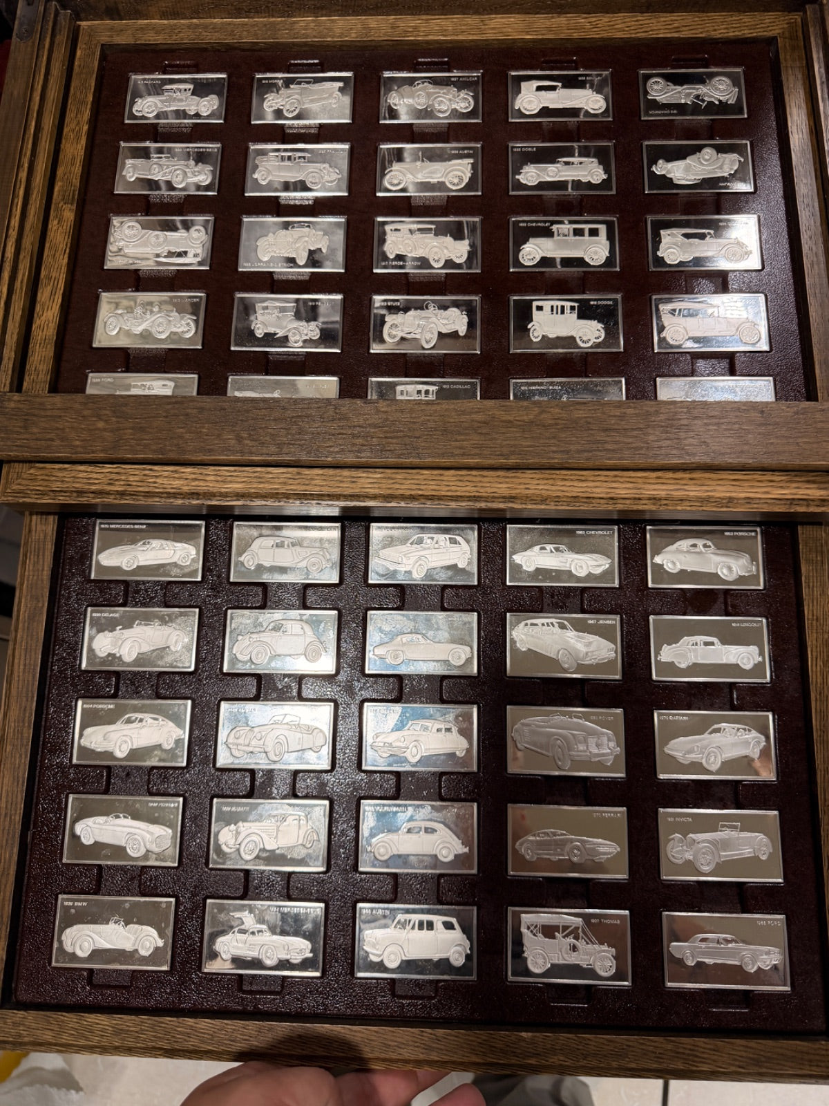 Franklin Mint Centennial Car Ingot Collection .925 Silver