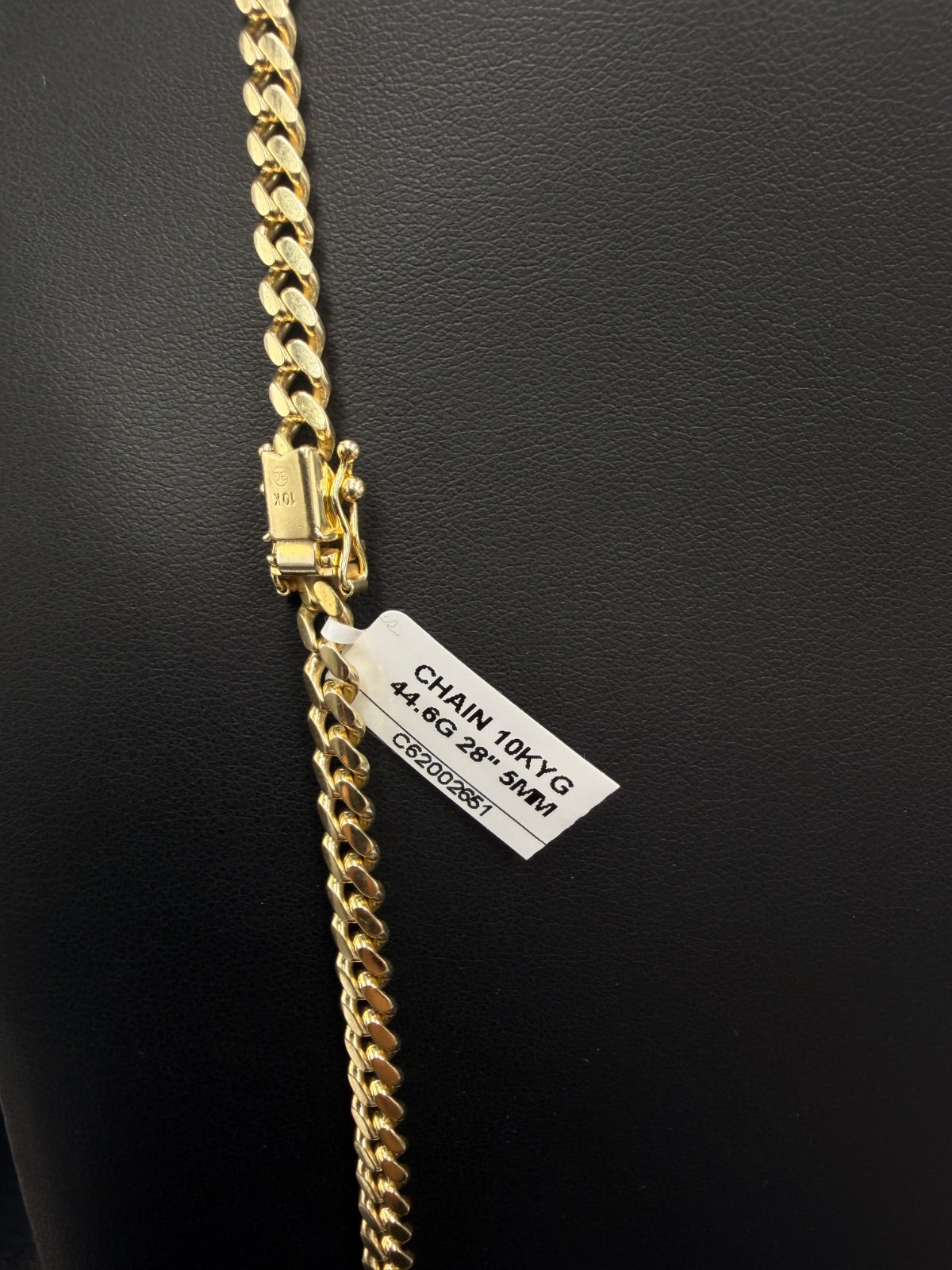 10K Gold Curb Chain Necklace 44.6g