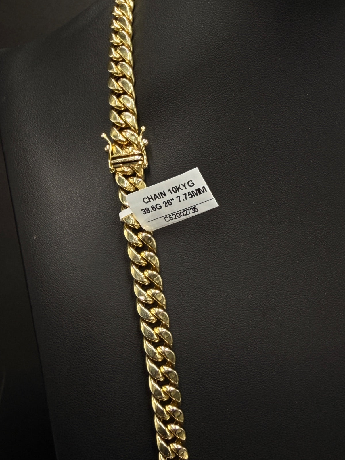10K Gold Hollow Cuban Link Chain 26 in