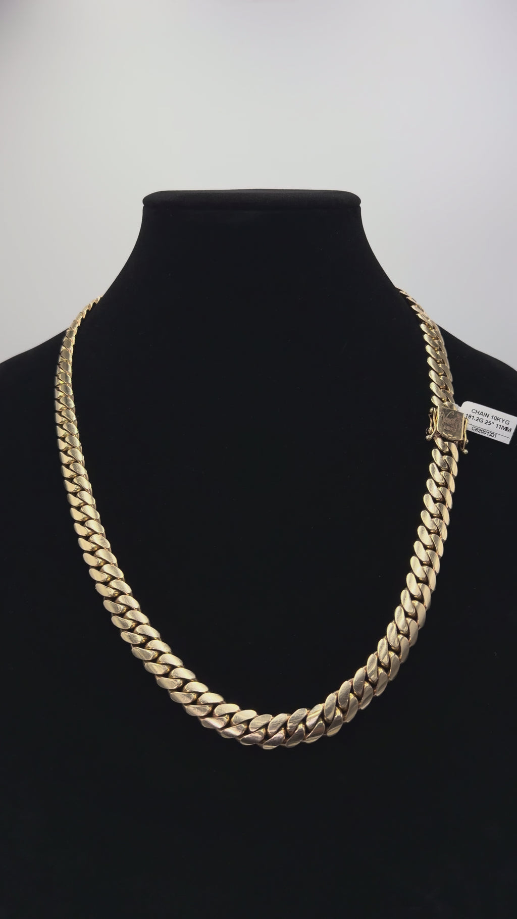 10K Gold Cuban Link Chain – 25” | 181.2 Grams | 11mm