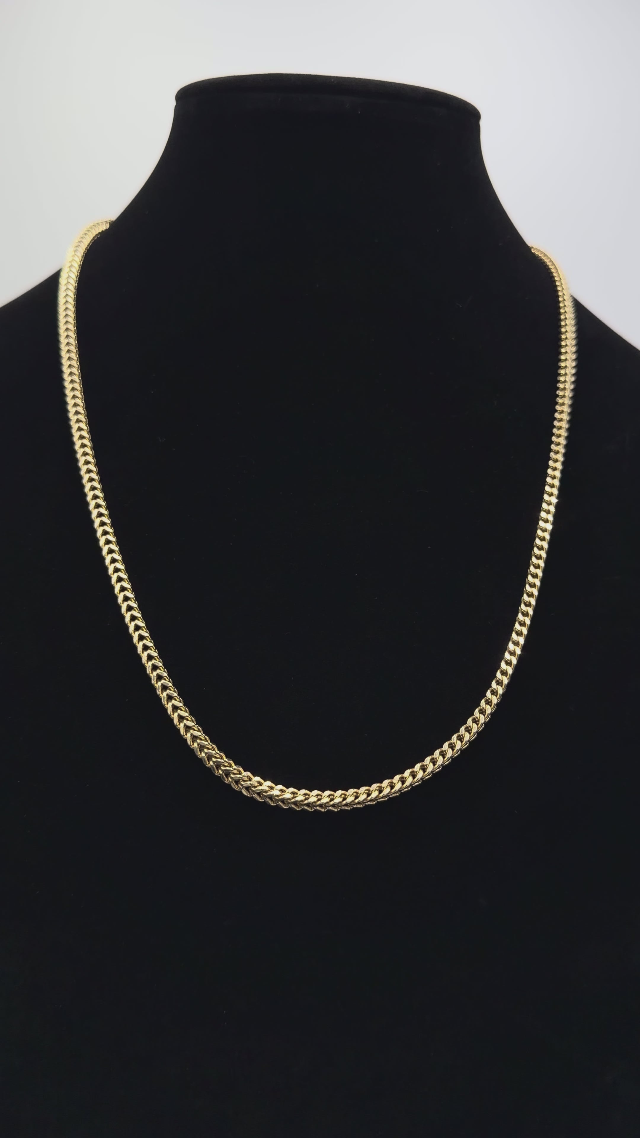 10K Gold Hollow Franco Link Chain – 17.1 Grams | 24” | 3.5mm