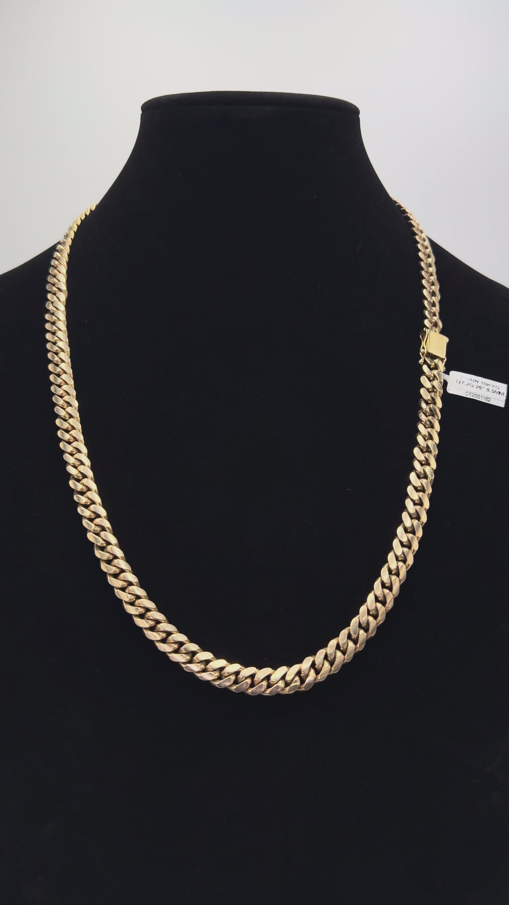 10K Gold Cuban Link Chain – 26” | 127.7 Grams | 8.5mm