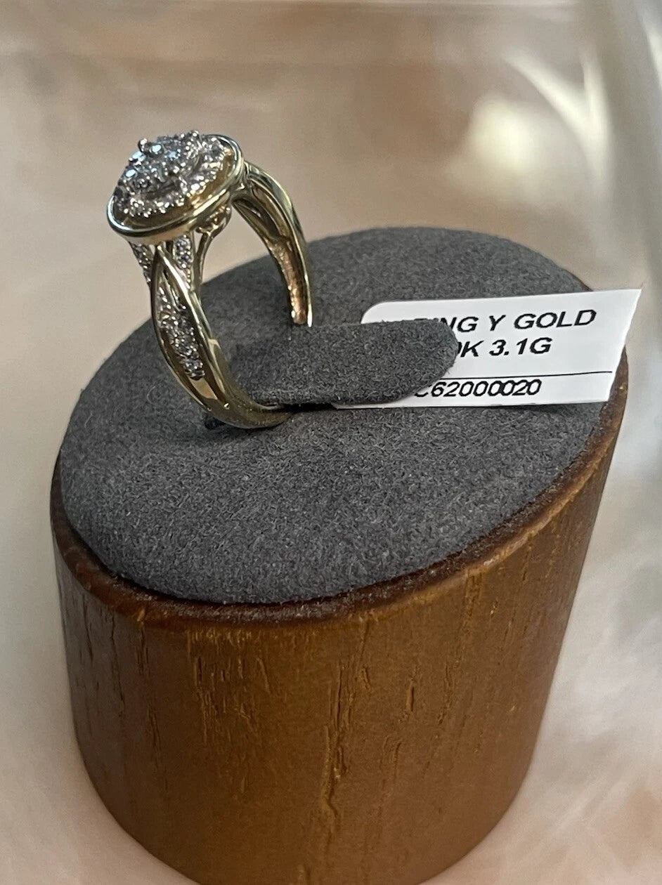 10K Gold Cluster Ring – Size 5, 3.1g | DD Pawn Loans