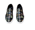 Versace Black Jewelry Print Slip-On