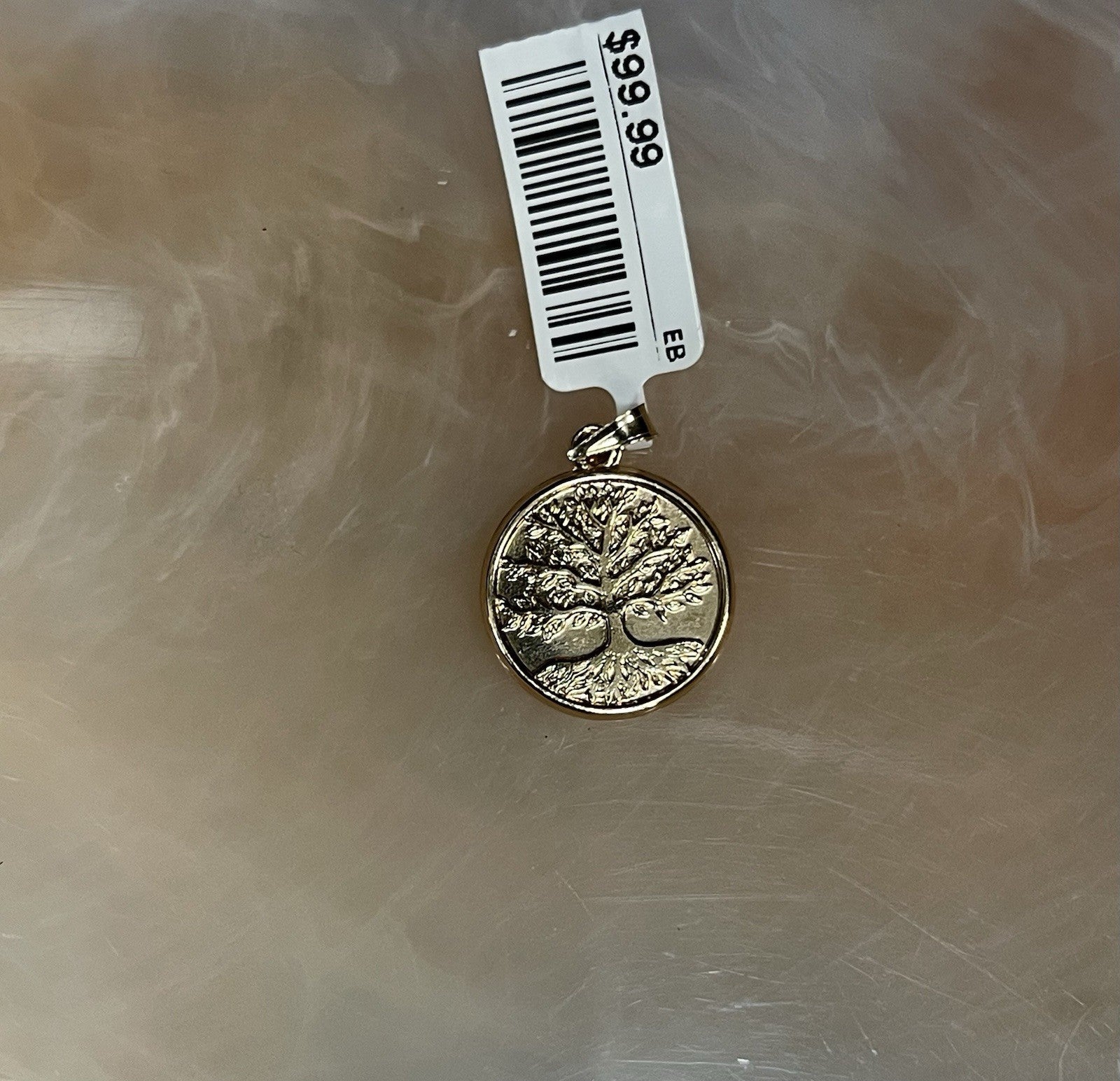 14K Yellow Gold Round Tree