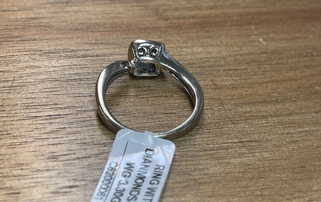 10K White Gold Diamond Wedding Ring – Sz 7 | DD Pawn Loans