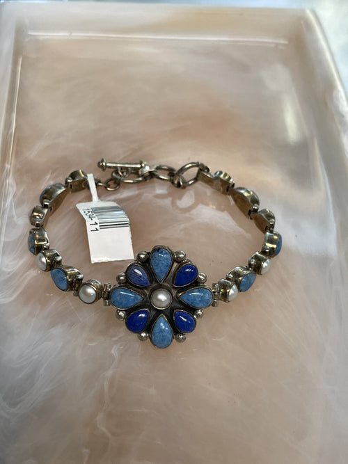 .925 Sterling Silver Multistone Bracelet