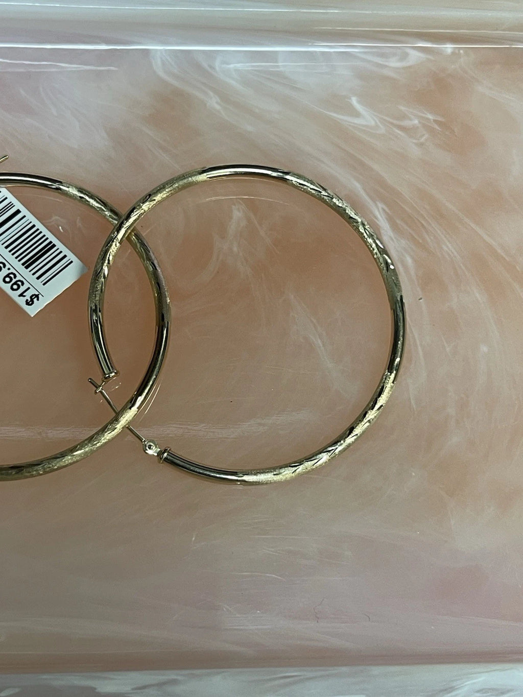 10K Gold Textured Hoop Earrings – 1.7g | DD Pawn Loans