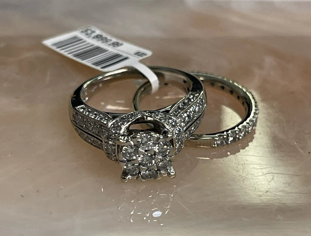 14K Gold Diamond Wedding Band Set – 9.8g | DD Pawn Loans