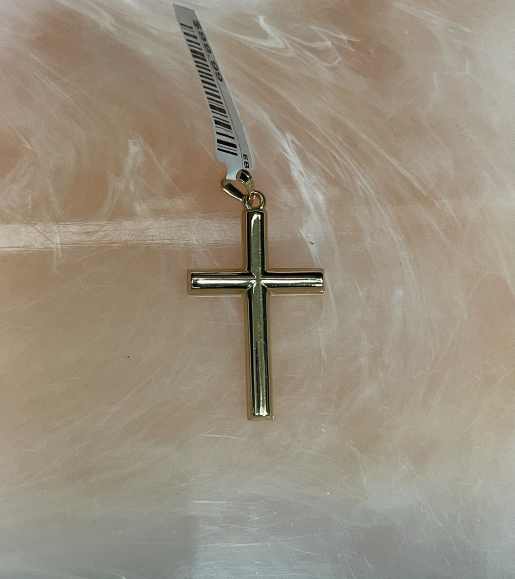 14K Gold Cross Pendant 1.1