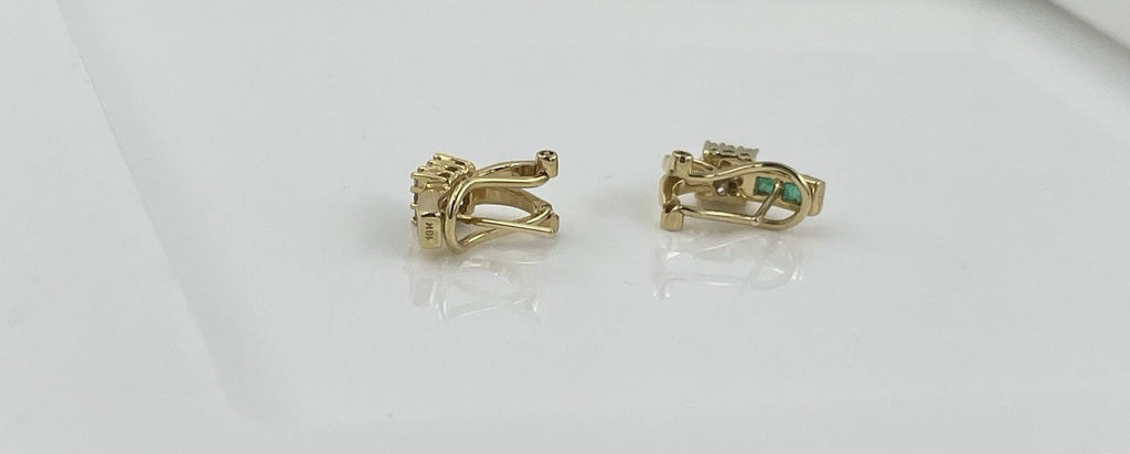 Solid Gold Green Diamond Earrings – 4.4g | DD Pawn Loans