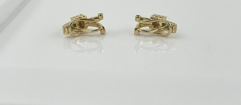 Solid Gold Green Diamond Earrings – 4.4g | DD Pawn Loans