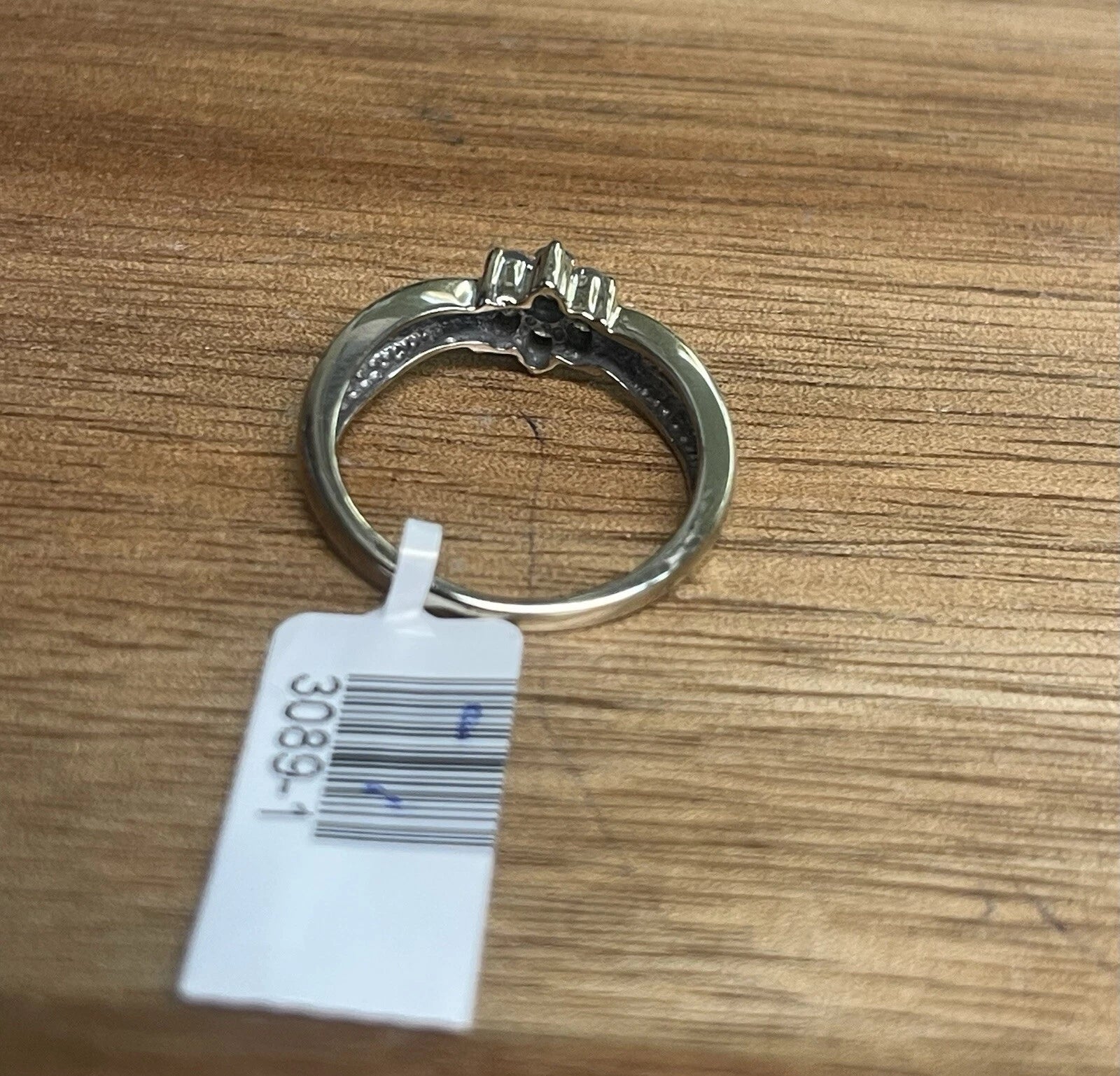 14K White Gold Diamond Cluster Ring – Sz 6.5 | DD Pawn Loans
