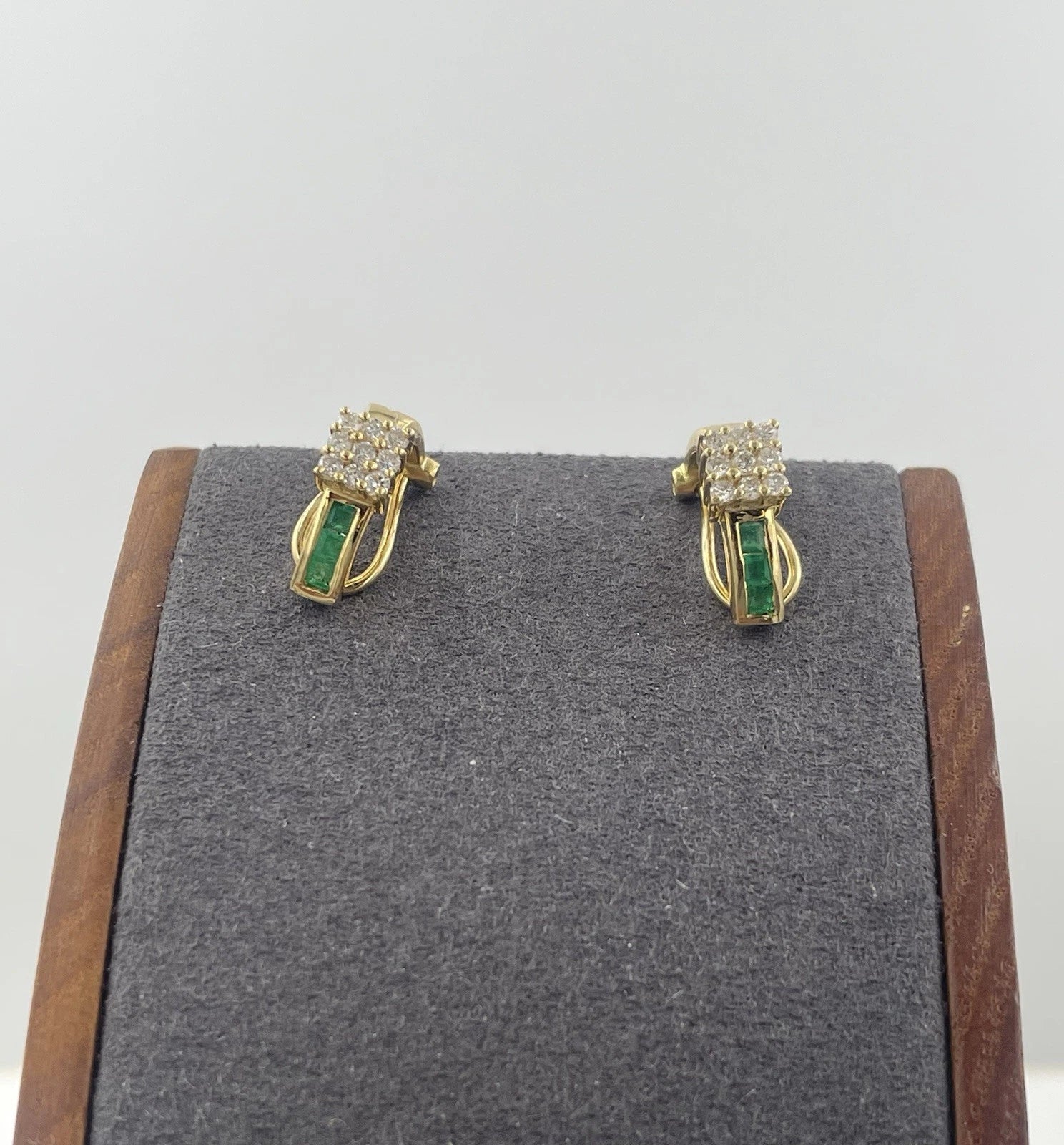 Solid Gold Green Diamond Earrings – 4.4g | DD Pawn Loans