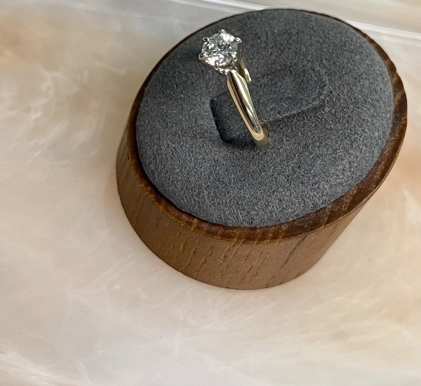 14K White Gold Solitaire Diamond Ring Sz 5.5 | DD Pawn Loans