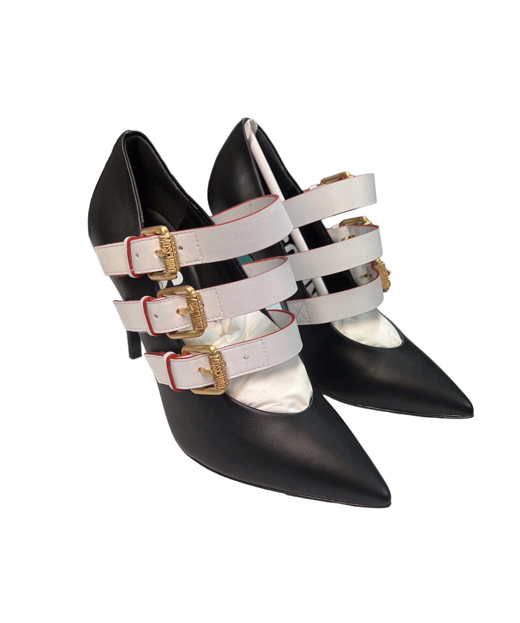 Moschino Triple Buckle Strap 100mm