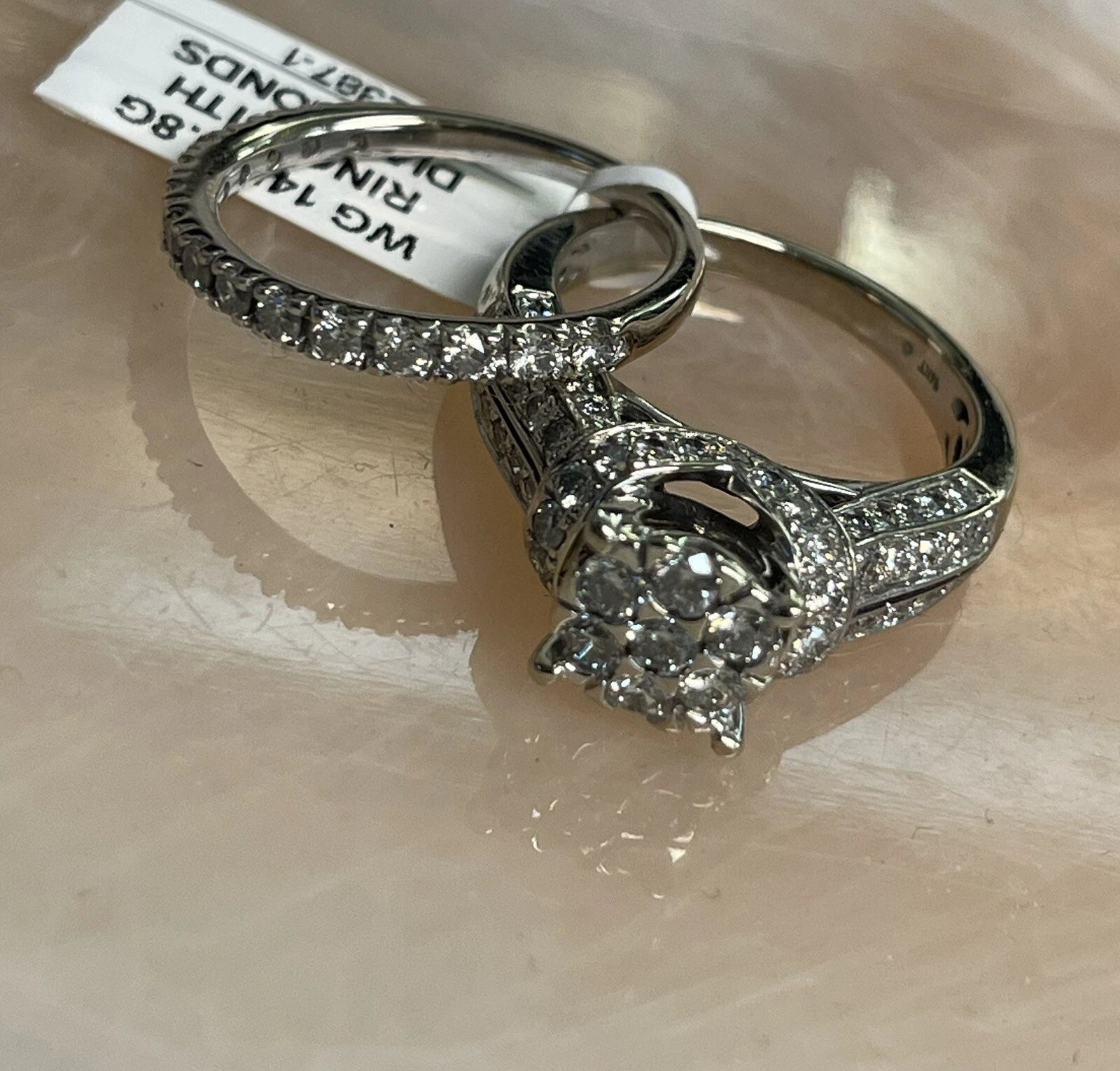 14K Gold Diamond Wedding Band Set – 9.8g | DD Pawn Loans