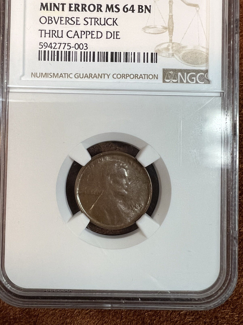 1969 Lincoln Cent NGC MS64