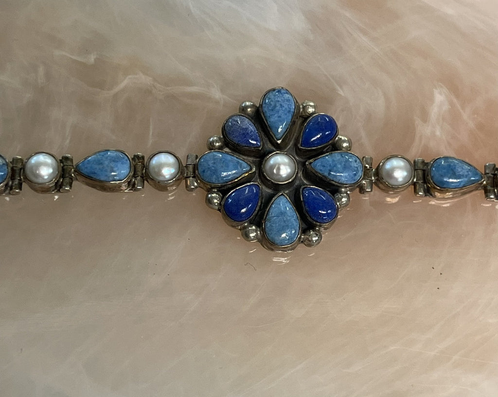 .925 Sterling Silver Multistone Bracelet