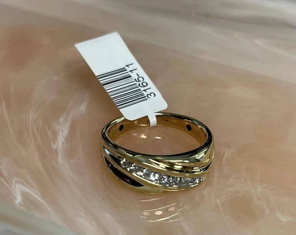 10K Gold Men's Diamond Band – Size 9, 4.8g | DD Pawn Loans