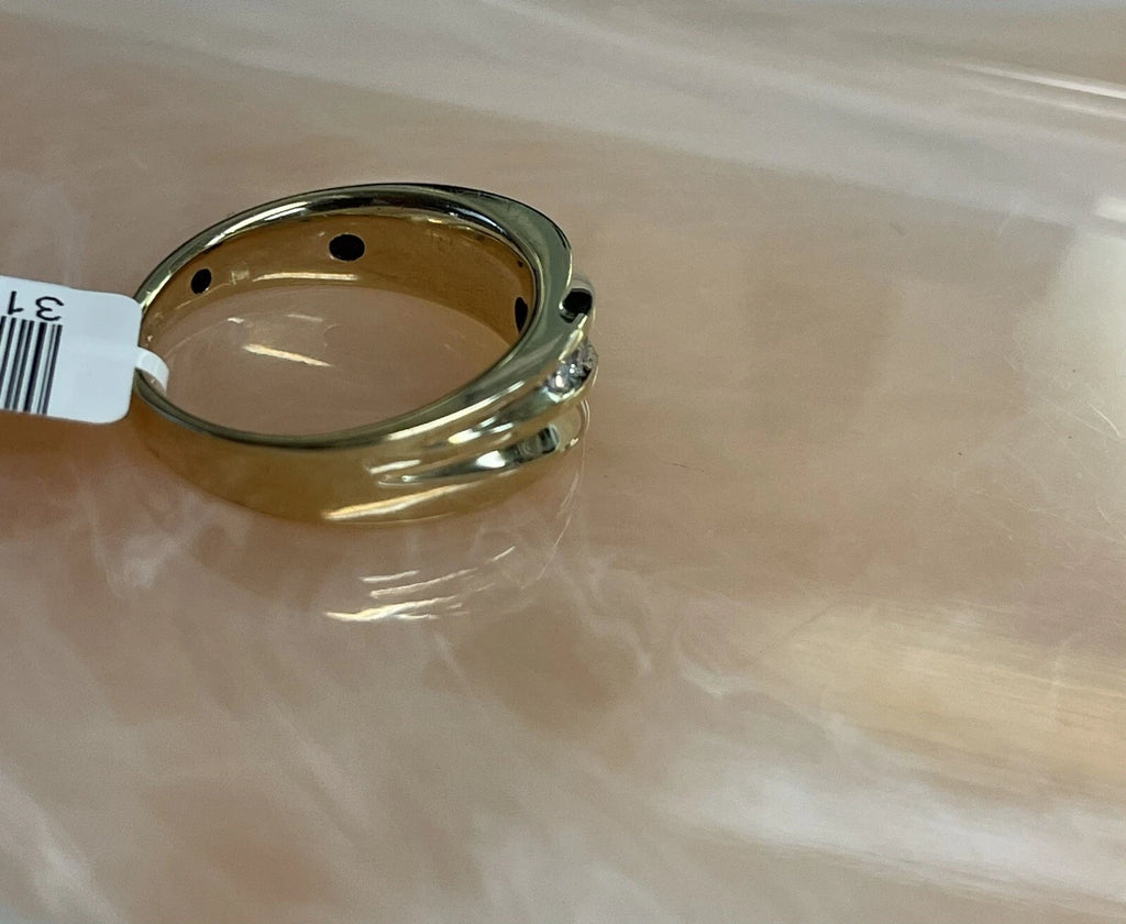10K Gold Men's Diamond Band – Size 9, 4.8g | DD Pawn Loans