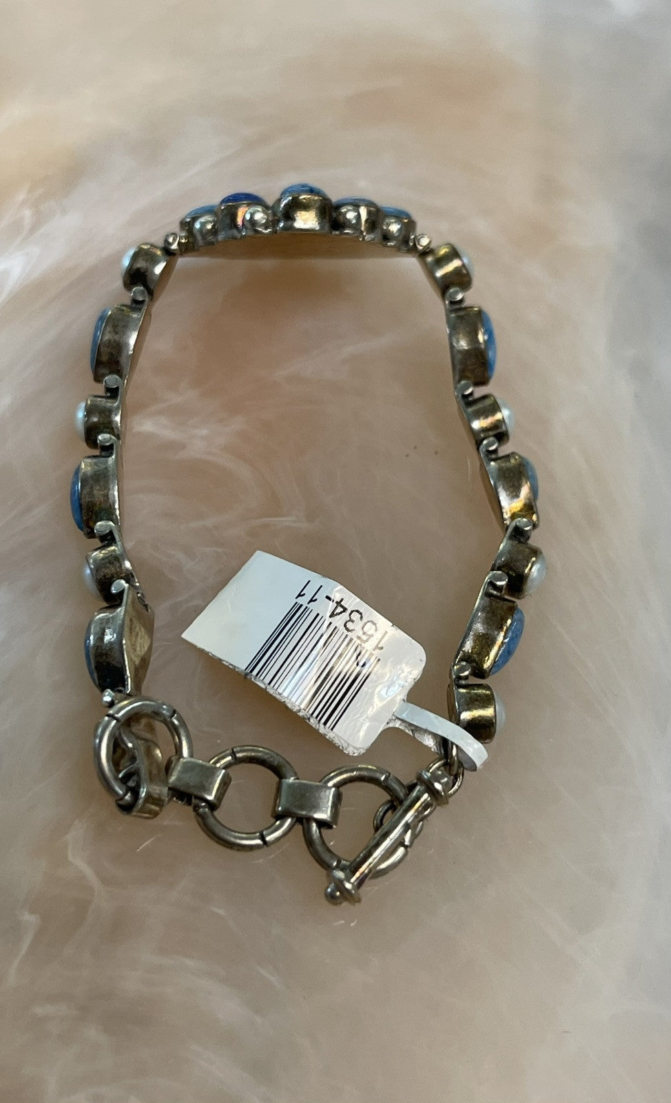 .925 Sterling Silver Multistone Bracelet