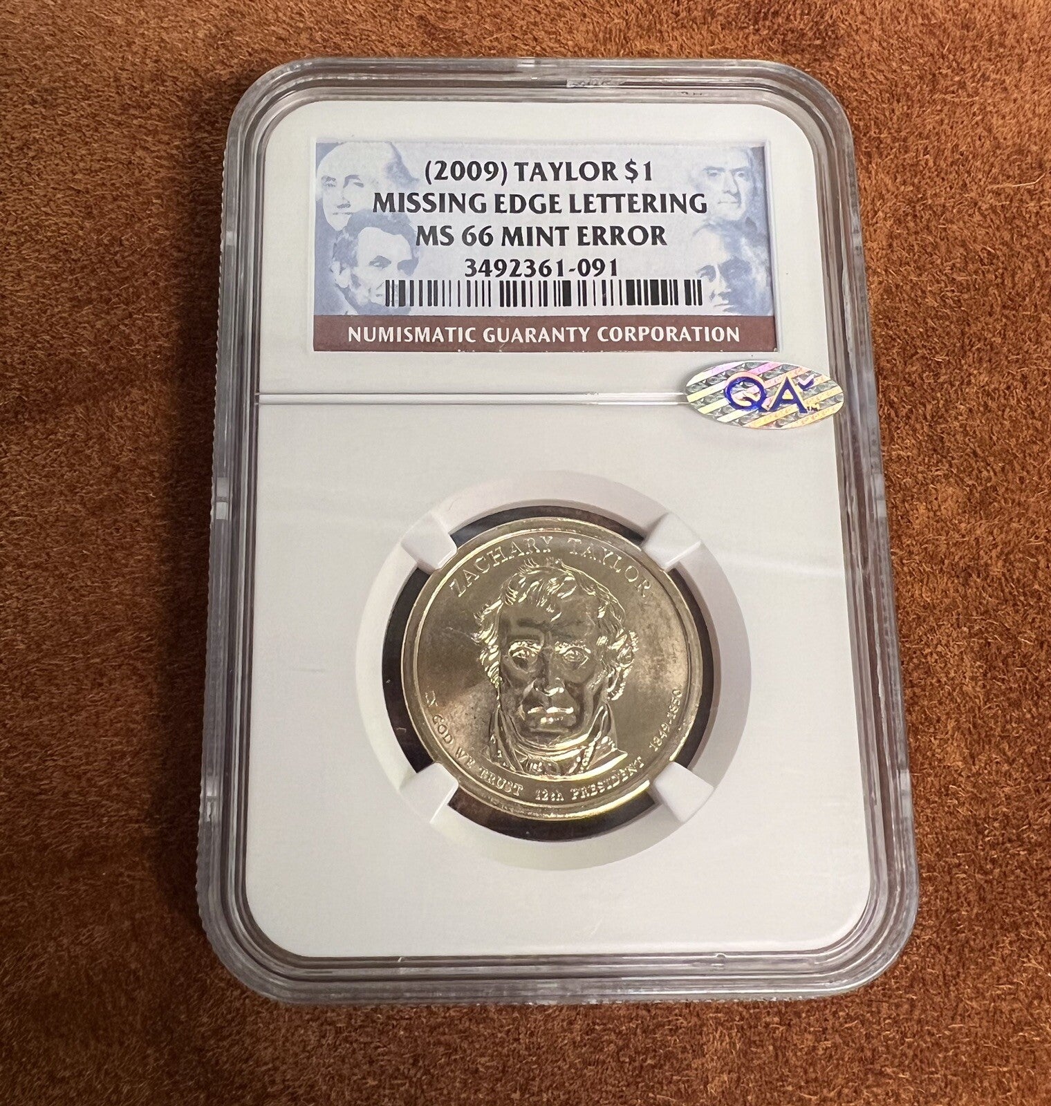 2009 Zachary Taylor Presidential Dollar